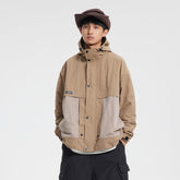 Unisex Jacket Retro Hooded Sports Jacket Men's Loose Outdoor Outdoor Jacket Coat